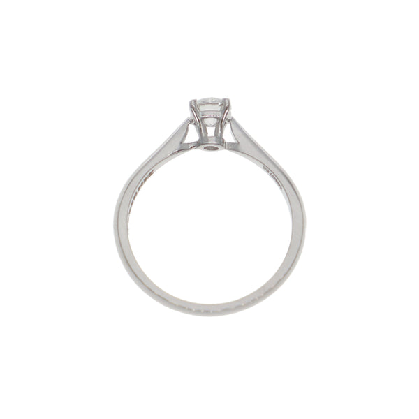 Anillo Oro Blanco Solitario AN-13895
