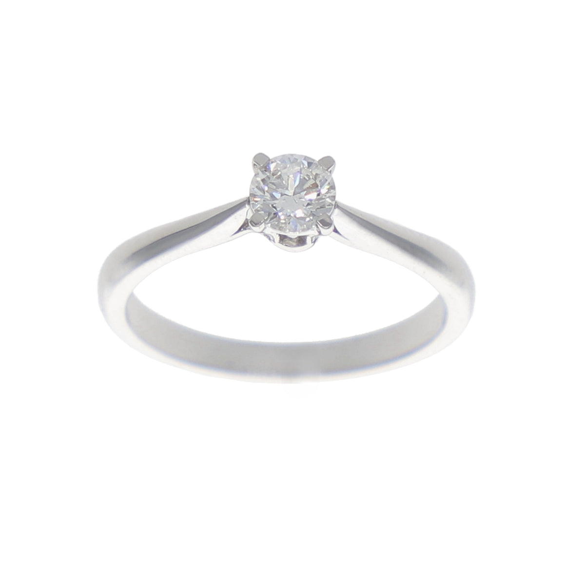 Anillo Oro Blanco Solitario AN-13895