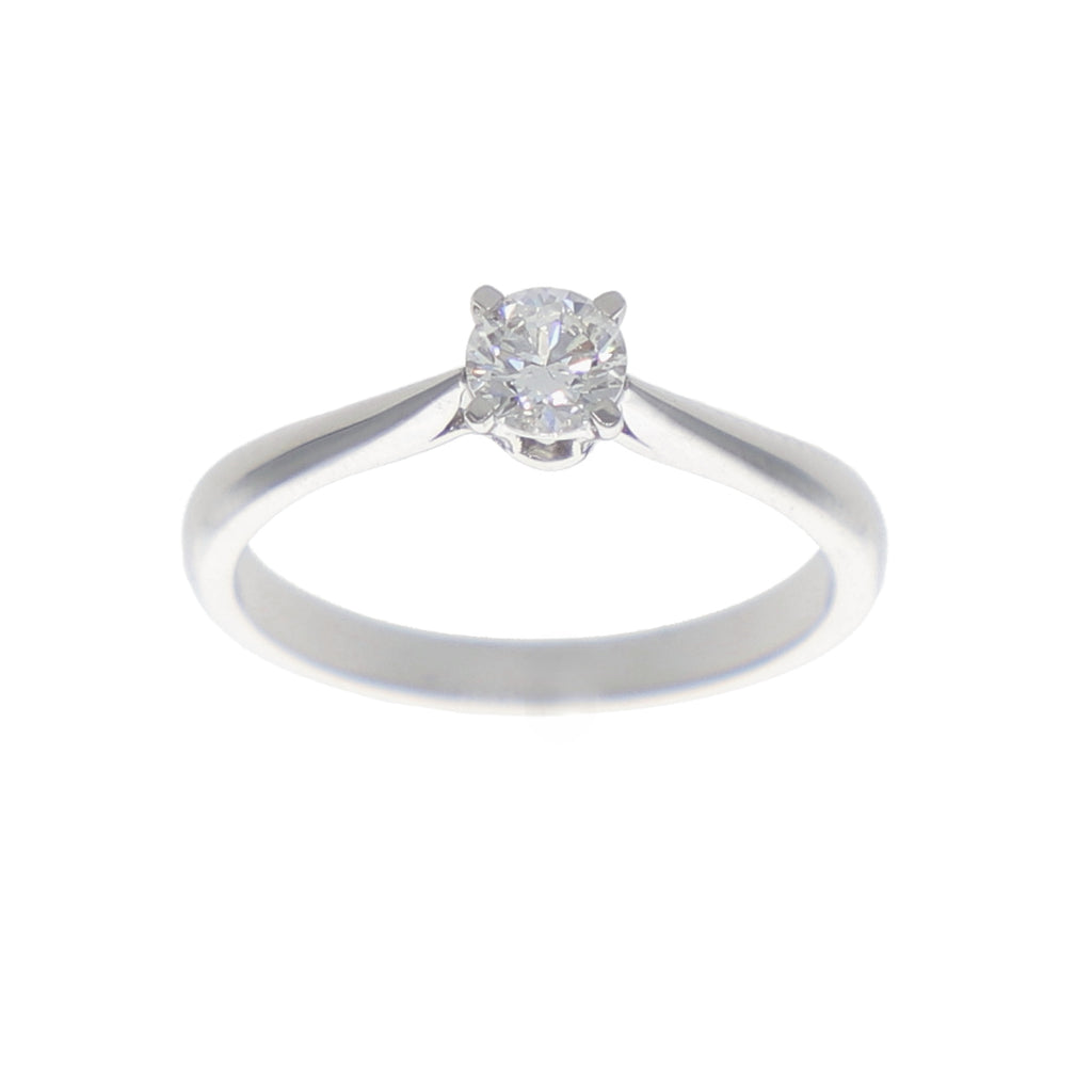 Anillo Oro Blanco Solitario AN-13895