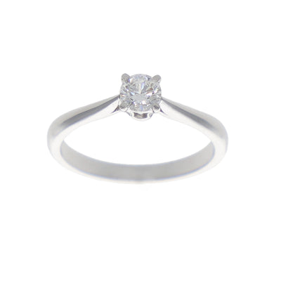 Anillo Oro Blanco Solitario AN-13895