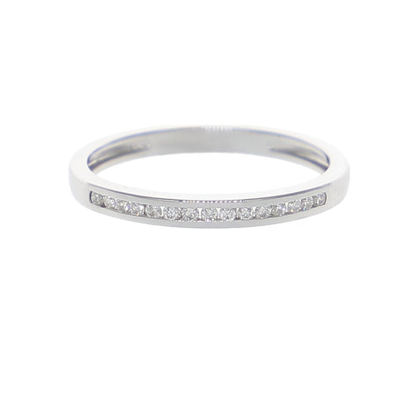 Anillo Oro Blanco Cintillo AN-13897