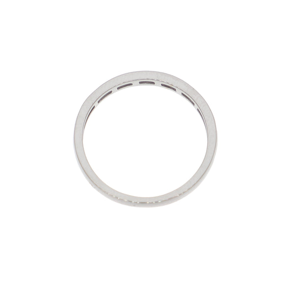 Anillo Oro Blanco Cintillo AN-13897