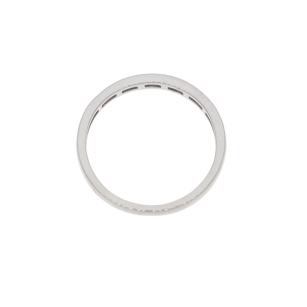 Anillo Oro Blanco Cintillo AN-13897