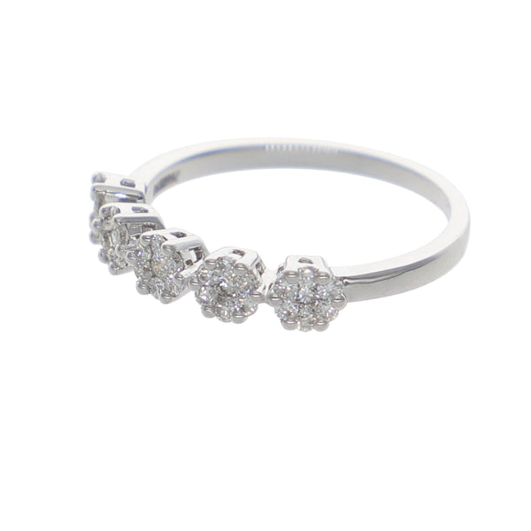 Anillo Oro Blanco Quintillo Ilusión AN-13901