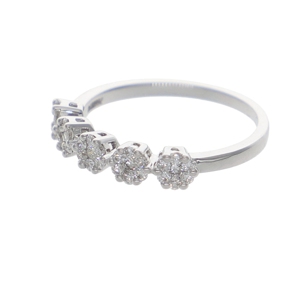 Anillo Oro Blanco Quintillo Ilusión AN-13901