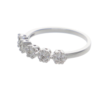 Anillo Oro Blanco Quintillo Ilusión AN-13901