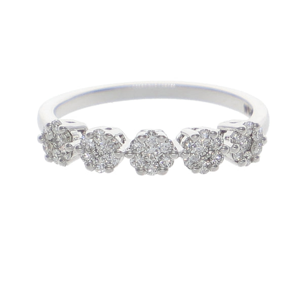 Anillo Oro Blanco Quintillo Ilusión AN-13901
