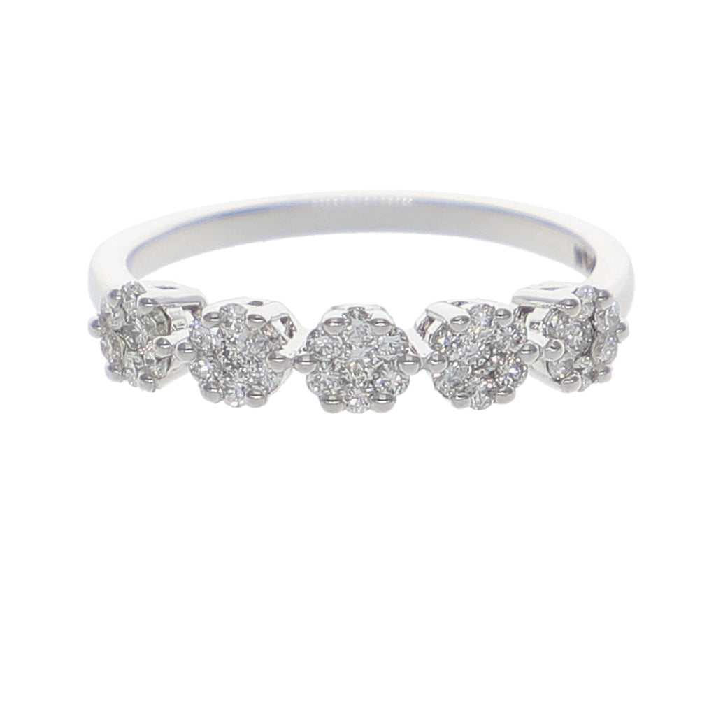 Anillo Oro Blanco Quintillo Ilusión AN-13901