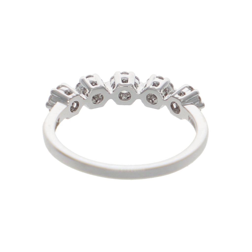 Anillo Oro Blanco Quintillo Ilusión AN-13901