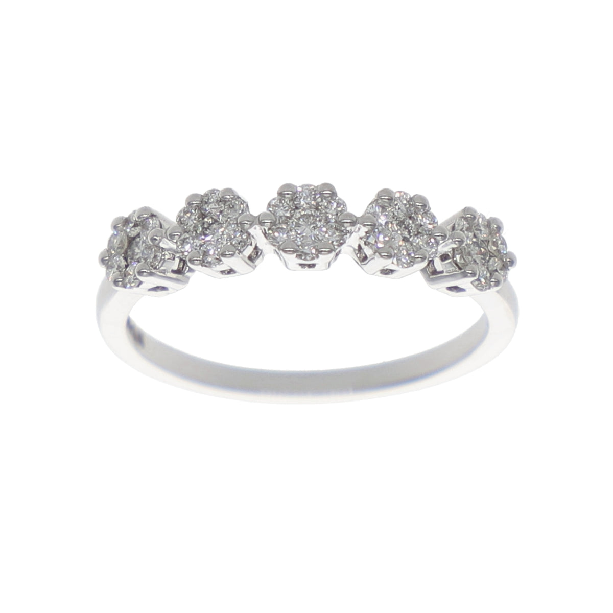 Anillo Oro Blanco Quintillo Ilusión AN-13901