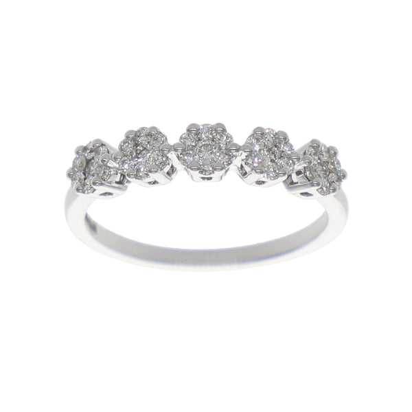Anillo Oro Blanco Quintillo Ilusión AN-13901