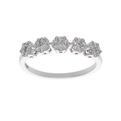 Anillo Oro Blanco Quintillo Ilusión AN-13901