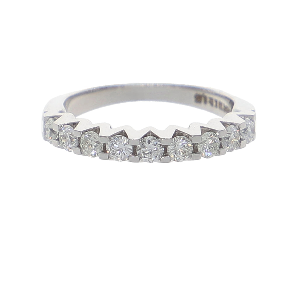 Anillo Oro Blanco Cintillo AN-13905