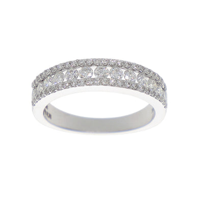 Anillo Oro Blanco Cintillo AN-13906