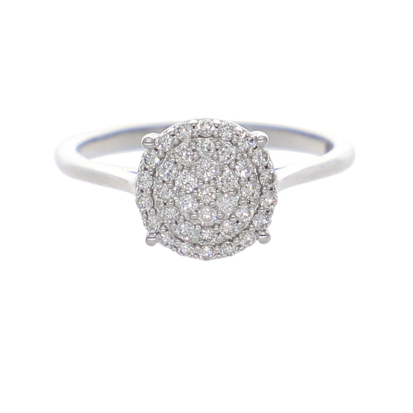 Anillo Oro Blanco Pavé AN-13913