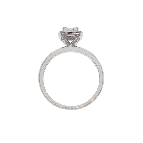 Anillo Oro Blanco y Brillantes AN-13918