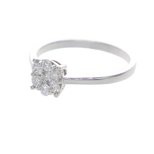 Anillo Oro Blanco y Brillantes AN-13919