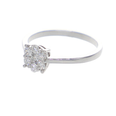 Anillo Oro Blanco y Brillantes AN-13919