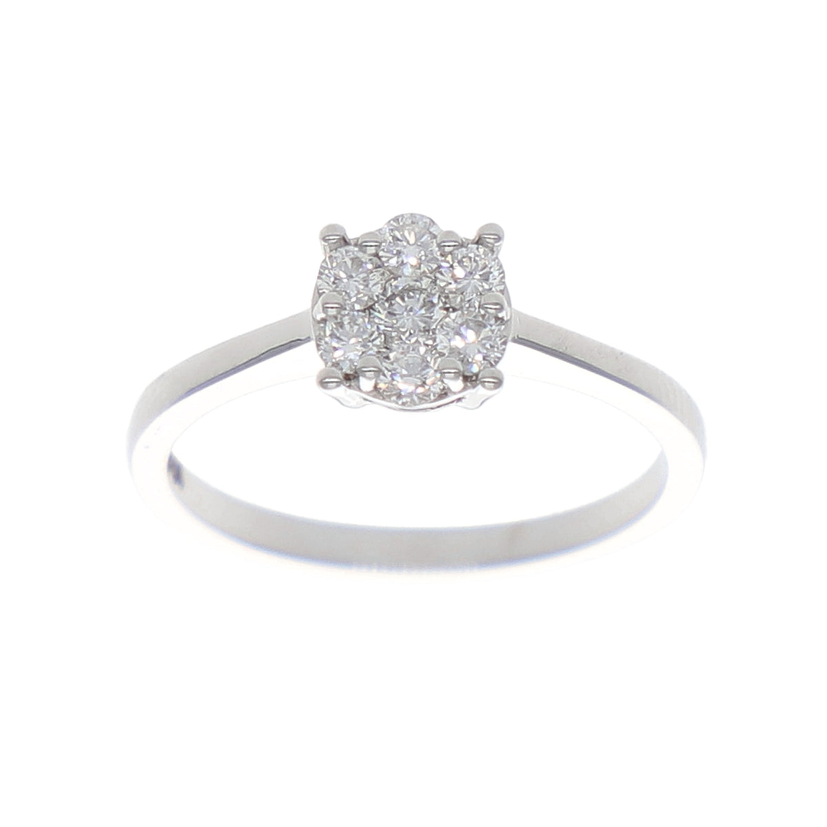 Anillo Oro Blanco y Brillantes AN-13919