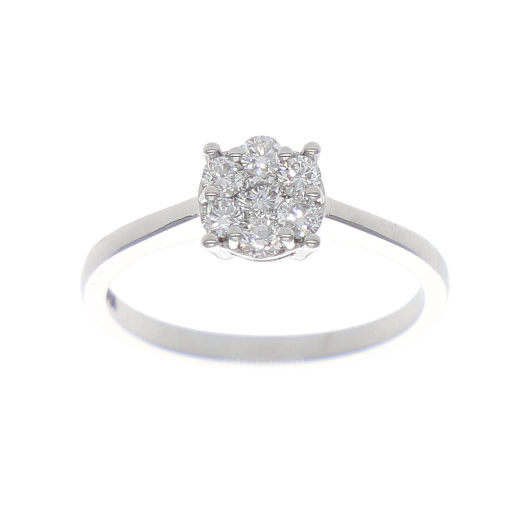 Anillo Oro Blanco y Brillantes AN-13919