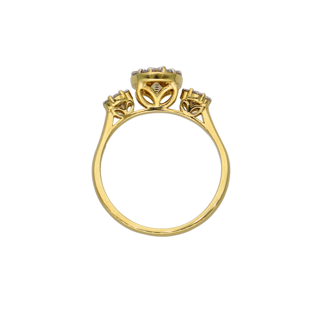 Anillo Oro Amarillo y Brillantes AN-13924