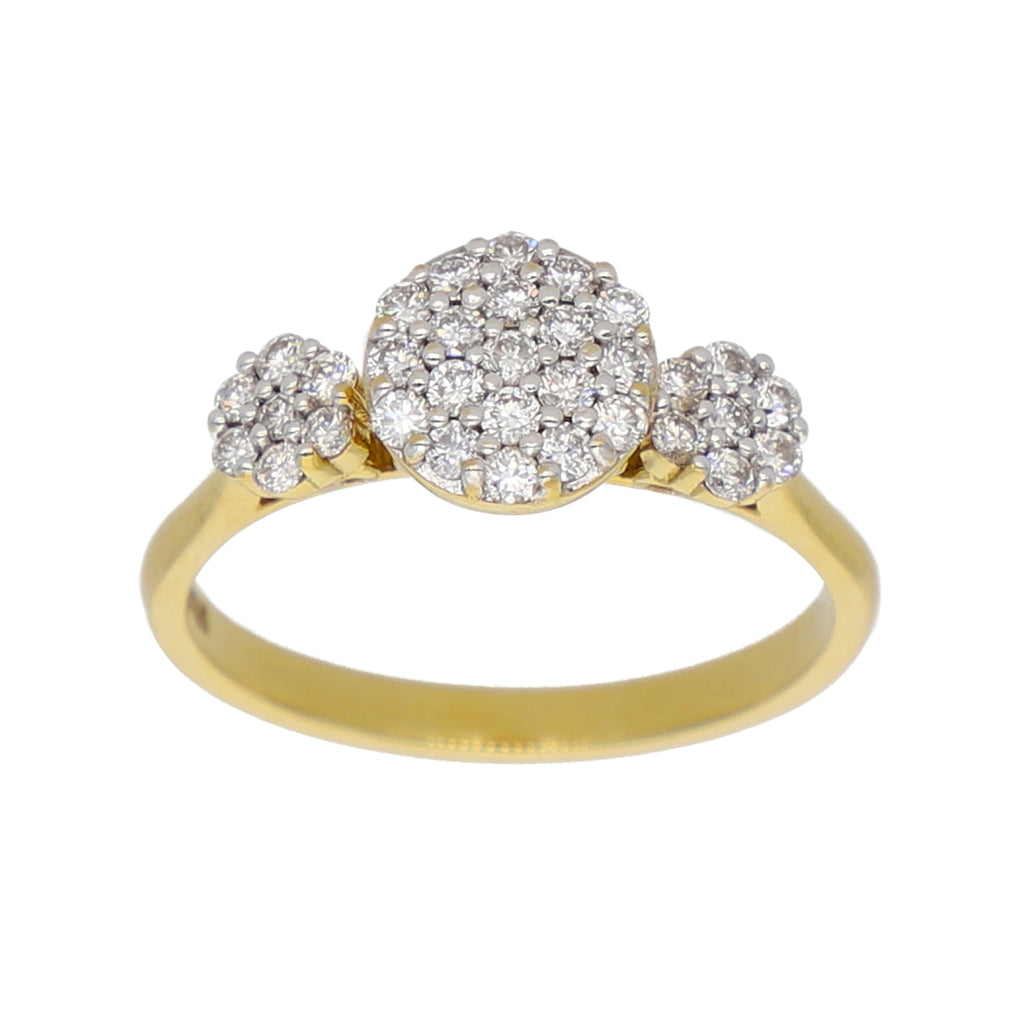 Anillo Oro Amarillo y Brillantes AN-13924