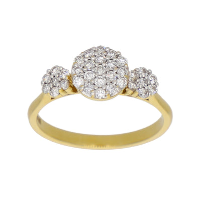 Anillo Oro Amarillo y Brillantes AN-13924