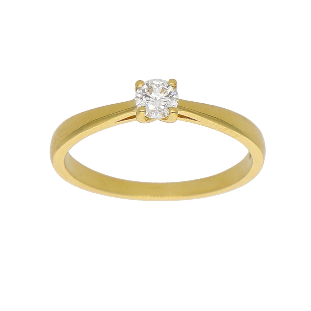 Anillo Oro Amarillo Solitario AN-13926