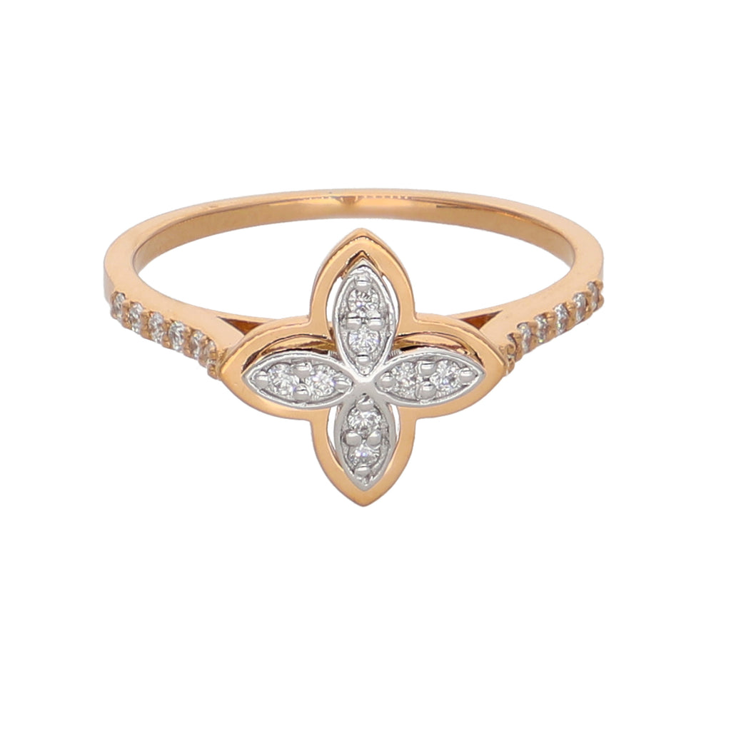 Anillo Oro Rosa Trébol AN-13929