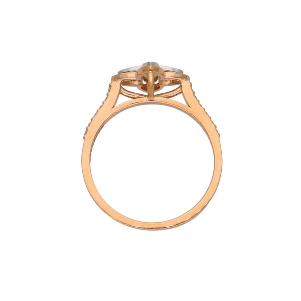 Anillo Oro Rosa Trébol AN-13929
