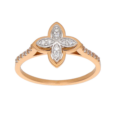 Anillo Oro Rosa Trébol AN-13929