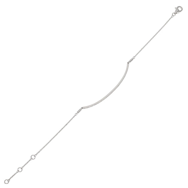 Pulsera Oro Blanco y Brillantes PU-13973