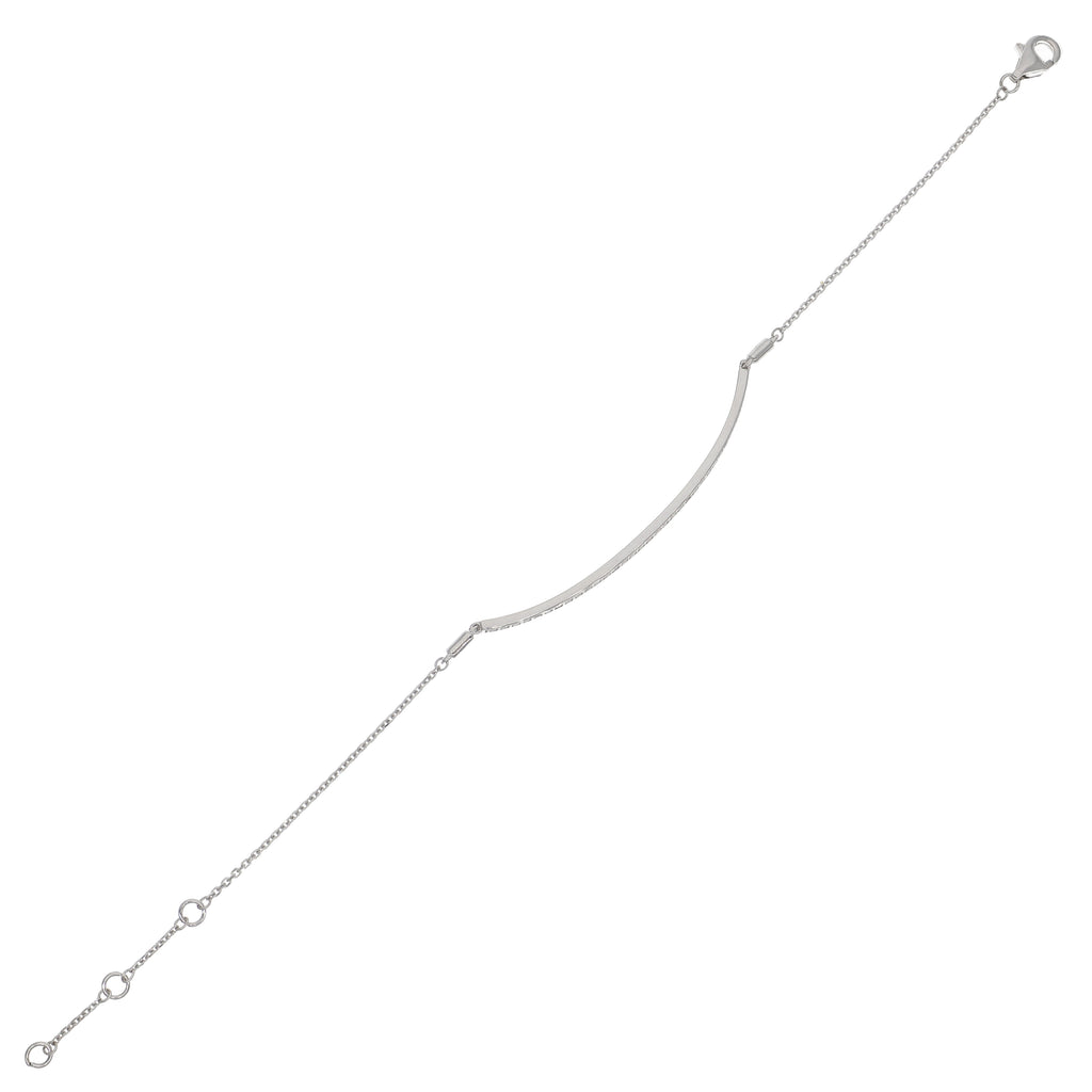 Pulsera Oro Blanco y Brillantes PU-13973