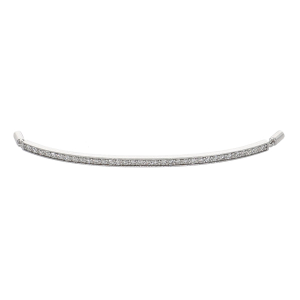 Pulsera Oro Blanco y Brillantes PU-13973