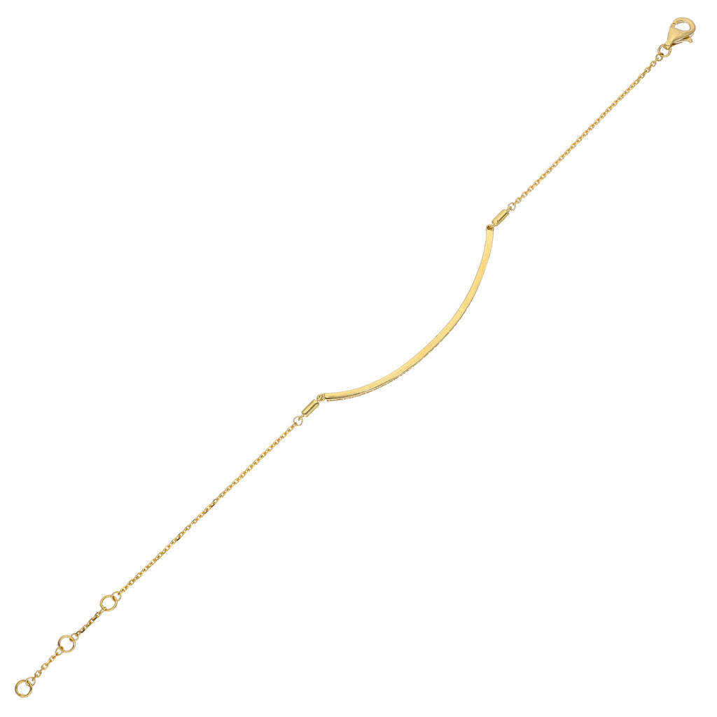 Pulsera Oro Amarillo y Brillantes PU-13974