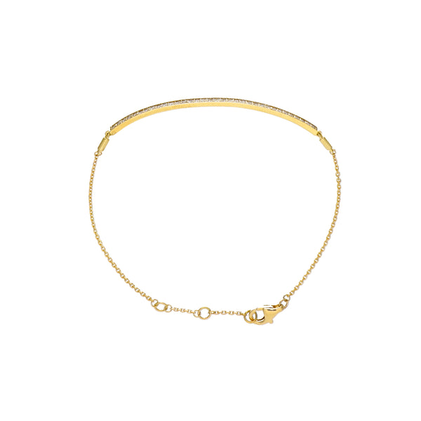 Pulsera Oro Amarillo y Brillantes PU-13974