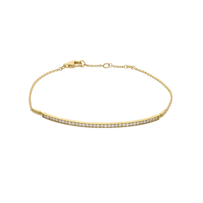 Pulsera Oro Amarillo y Brillantes PU-13974