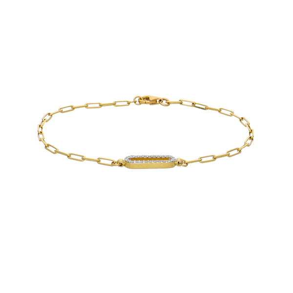 Pulsera Oro Amarillo y Brillantes PU-13975