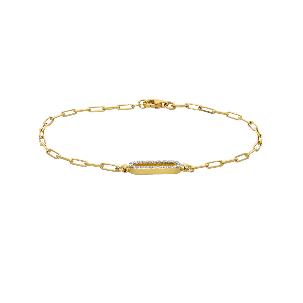 Pulsera Oro Amarillo y Brillantes PU-13975