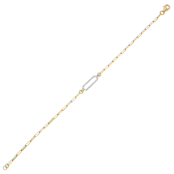 Pulsera Oro Amarillo y Brillantes PU-13975