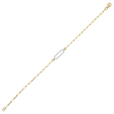 Pulsera Oro Amarillo y Brillantes PU-13975