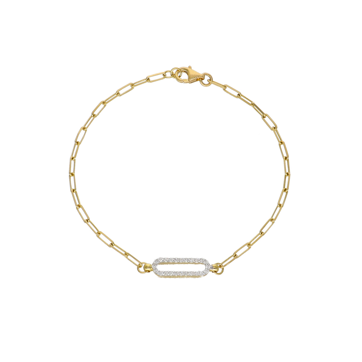 Pulsera Oro Amarillo y Brillantes PU-13975