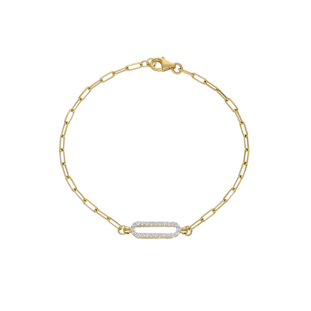 Pulsera Oro Amarillo y Brillantes PU-13975