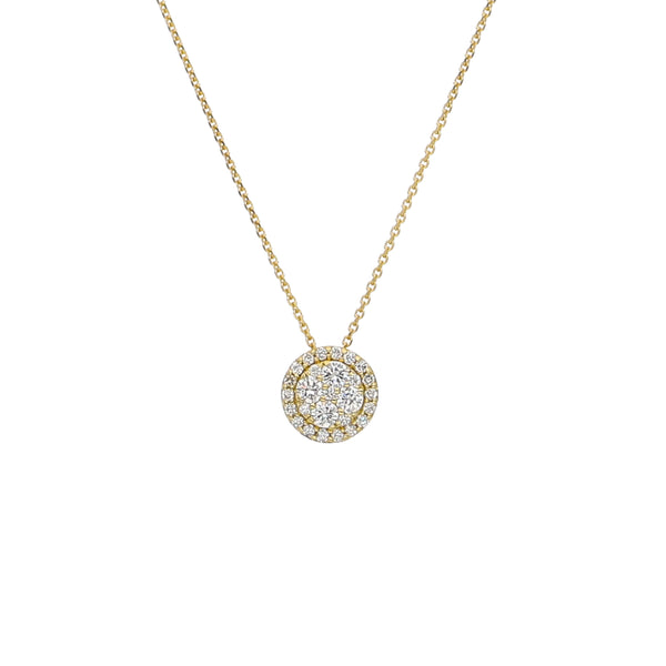 Collar Oro Amarillo y Brillantes CO-13977