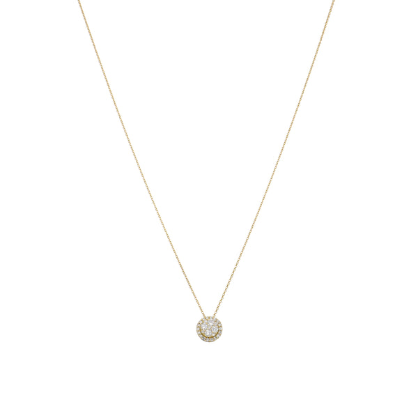 Collar Oro Amarillo y Brillantes CO-13977