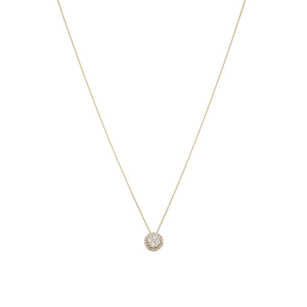 Collar Oro Amarillo y Brillantes CO-13977