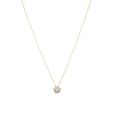 Collar Oro Amarillo y Brillantes CO-13977