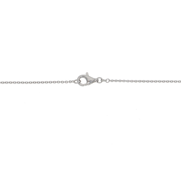 Collar Oro Blanco y Brillantes CO-13978