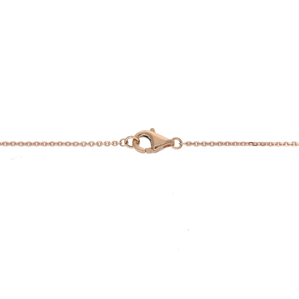 Collar Oro Rosa, Rubí y Brillantes CO-13985