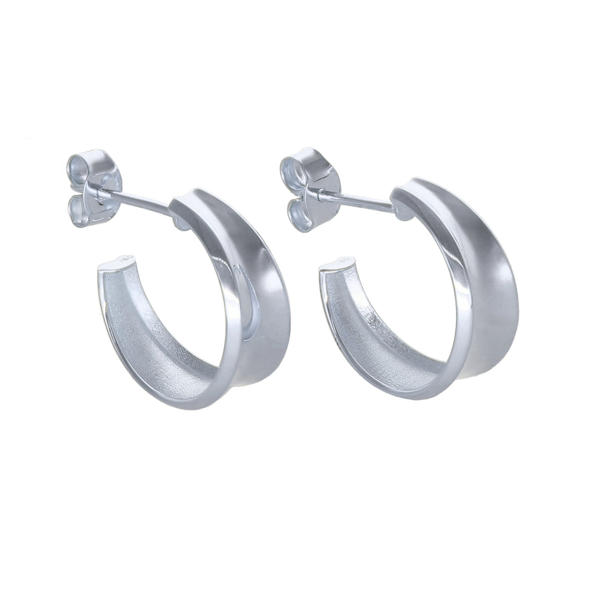 Aros Argolla Oro Blanco AR-14002